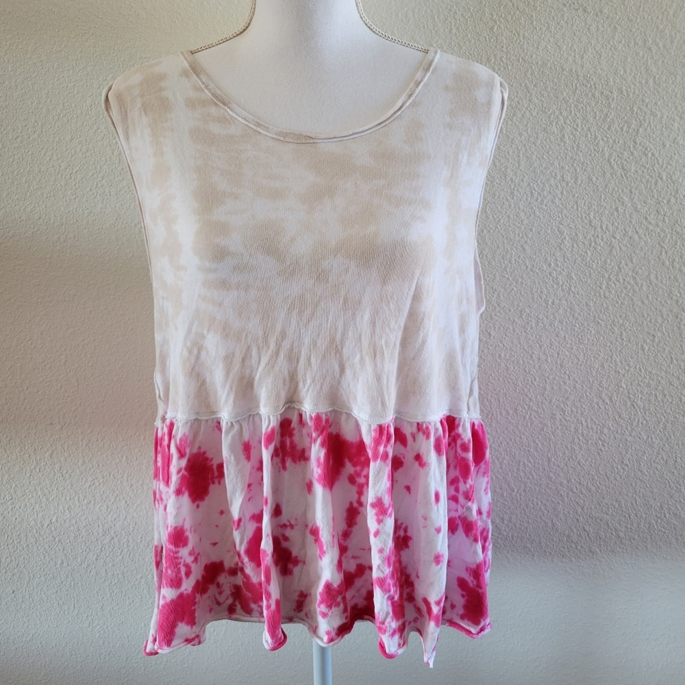 Free People We the Free Boho Tie Dyed Tank Top
